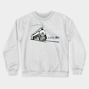 Steam Locomotive Retro Crewneck Sweatshirt